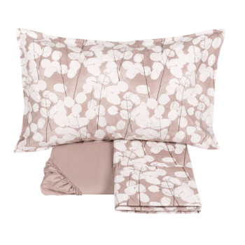 LUNARIA Bettüberwurf-und Bettlaken-Set