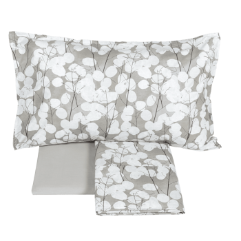 LUNARIA Bettüberwurf-und Bettlaken-Set