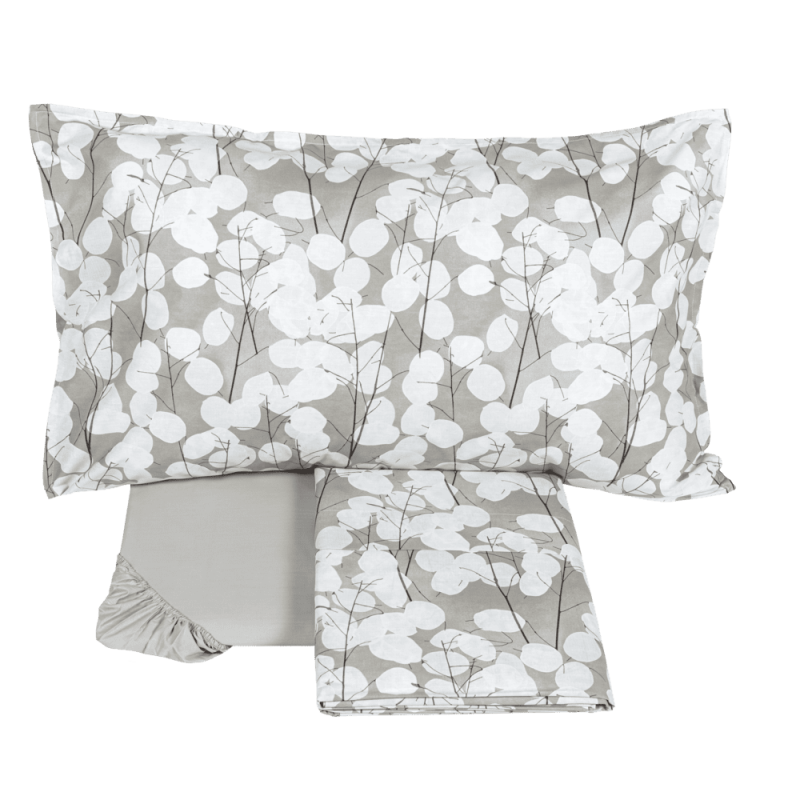 LUNARIA Bettüberwurf-und Bettlaken-Set