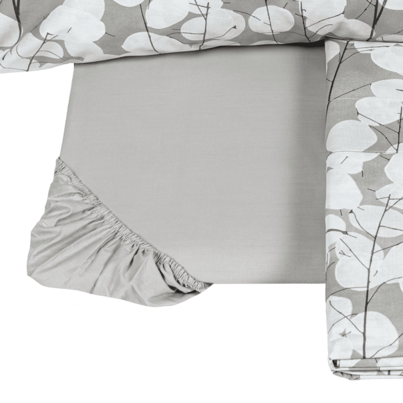 LUNARIA Bettüberwurf-und Bettlaken-Set