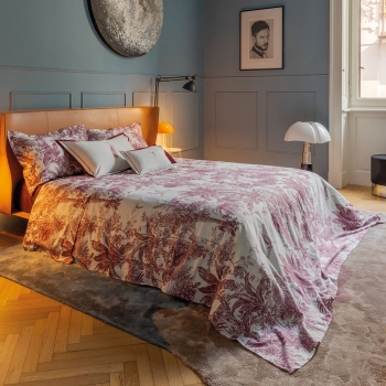 JUNGLE WHISPER Bettüberwurf-und Bettlaken-Set