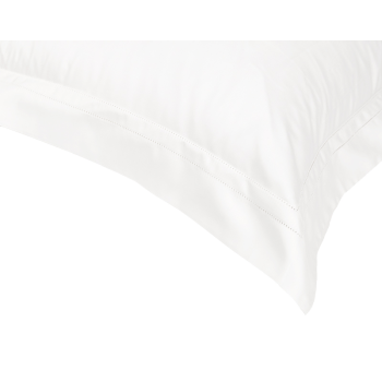 Coppia Federe Cuscini Raso Cotone Bianco ALLA SCALA Atelier - Fazzini