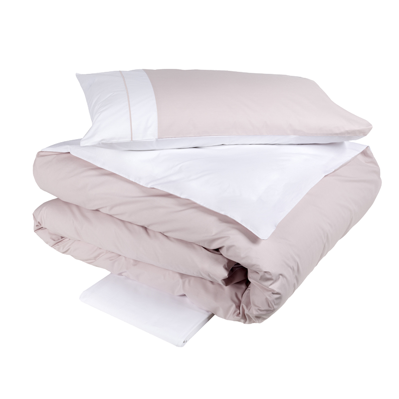 Completo Copripiumino Percalle Rosa BICOCCA Atelier - Fazzini