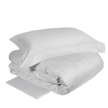 VELASCA Completo copripiumino GRIGIO PERLA