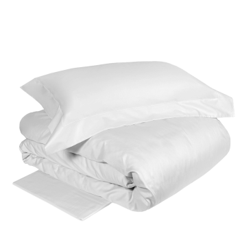 VELASCA Completo copripiumino BIANCO