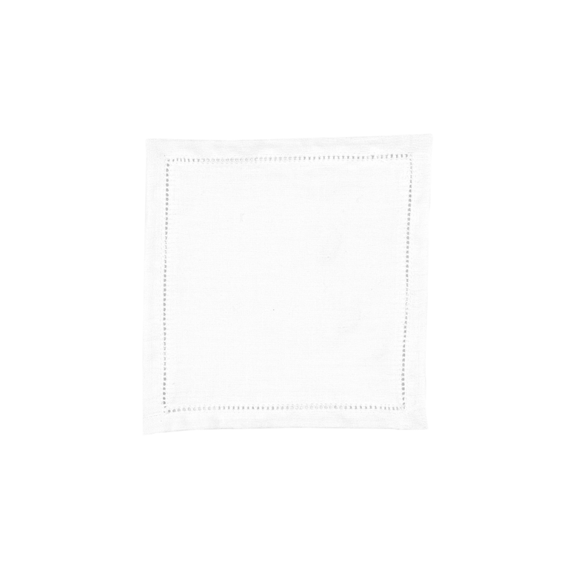 Set 6 Tovaglioli da Cocktail Bianco BRERA Atelier - Fazzini