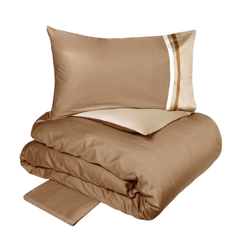 Completo Copripiumino Raso 300TC KUBRIC 60 - Fazzini Home